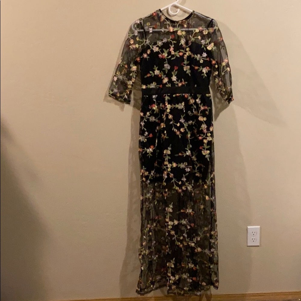 Floral Mesh Dress